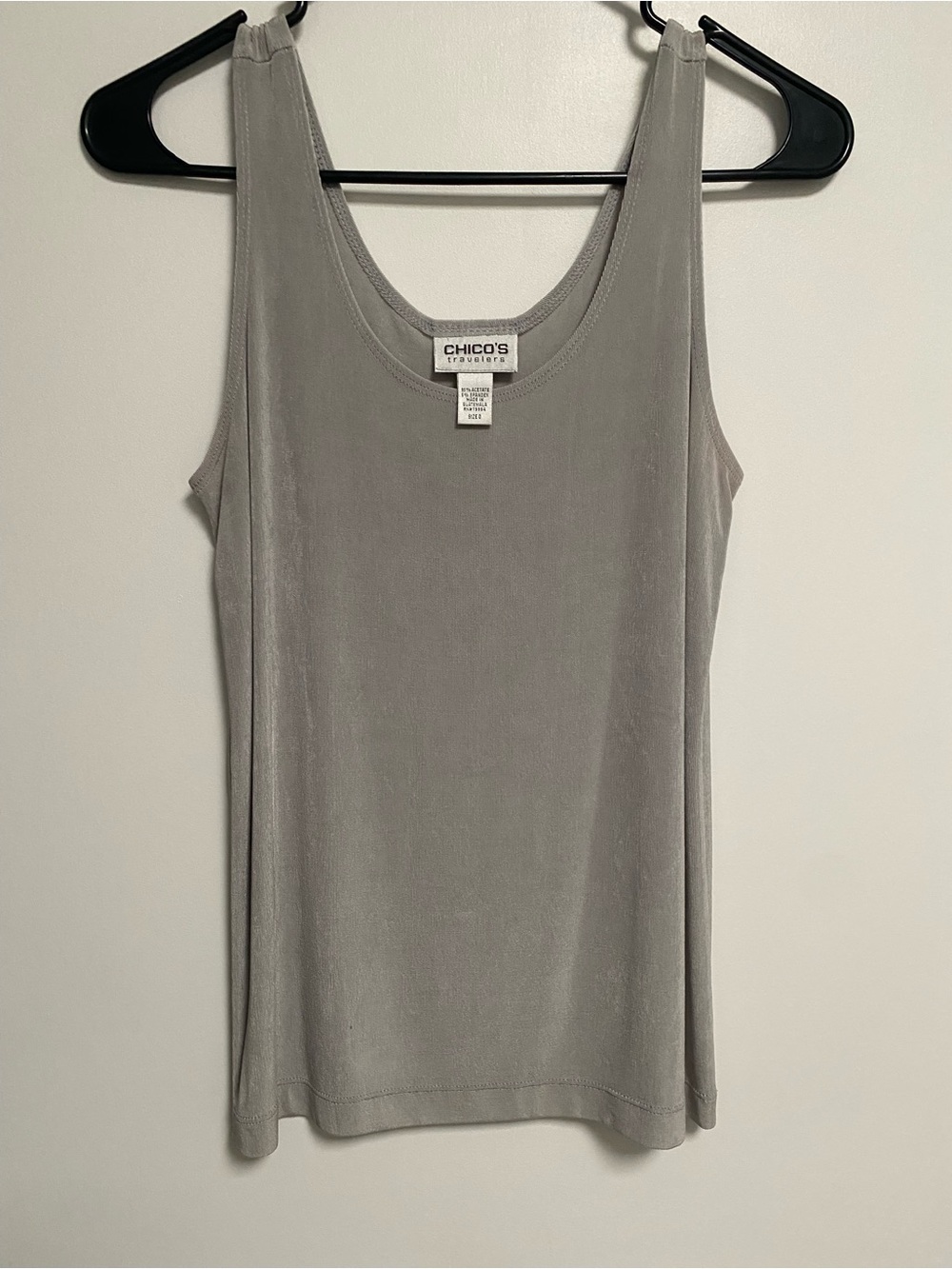 Chico's Silver-Grey Scoop Neck Tank